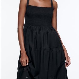 Midi Dress from Zara with Embroidered Detail